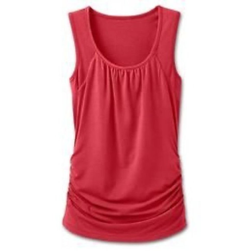 ATHLETA Ruched Stretch Modal Scoop Neck Tank Size XS